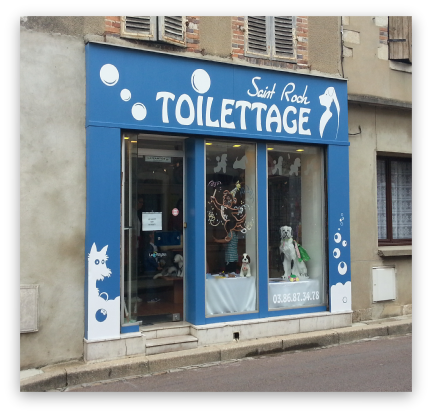 Magasin et façade a villeneuve sur yonne